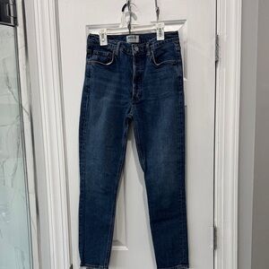 Agolde Women's High Rise Indigo Jeans